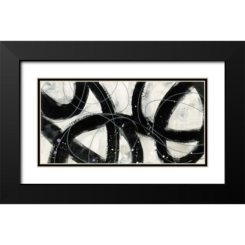 In the Maze V Black Modern Wood Framed Art Print with Double Matting by Davies, Jane