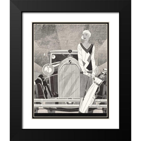 Road Tour II No Words Black Modern Wood Framed Art Print with Double Matting by Schlabach, Sue