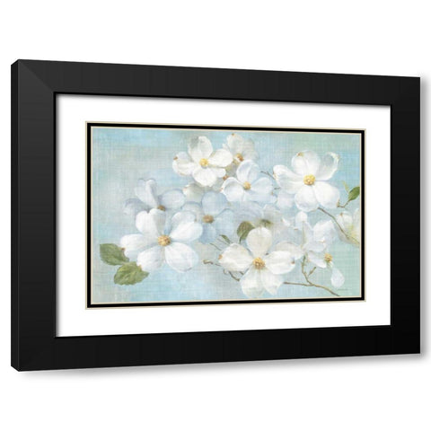 Indiness Blossoms Light Black Modern Wood Framed Art Print with Double Matting by Nai, Danhui