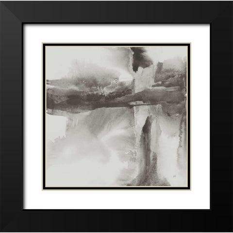 Gray Tones II Black Modern Wood Framed Art Print with Double Matting by Paschke, Chris