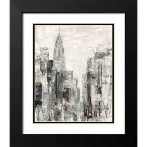 Manhattan Neutral I Crop Black Modern Wood Framed Art Print with Double Matting by Vassileva, Silvia