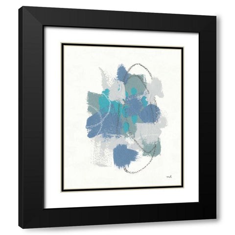 Waterfall II Black Modern Wood Framed Art Print with Double Matting by Hershey, Moira