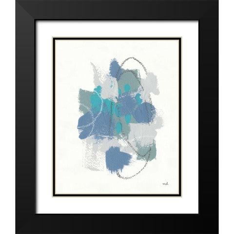Waterfall II Black Modern Wood Framed Art Print with Double Matting by Hershey, Moira