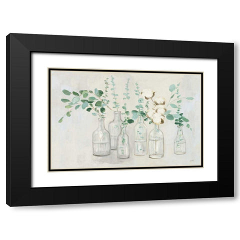 Summer Cuttings III v2 Black Modern Wood Framed Art Print with Double Matting by Purinton, Julia