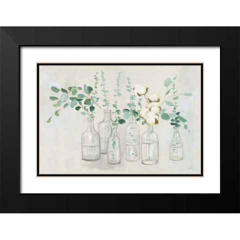 Summer Cuttings III v2 Black Modern Wood Framed Art Print with Double Matting by Purinton, Julia