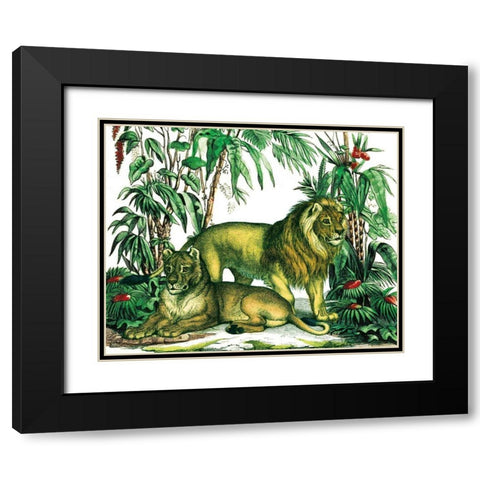 Jungle Flair VI Black Modern Wood Framed Art Print with Double Matting by Wild Apple Portfolio