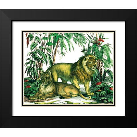 Jungle Flair VI Black Modern Wood Framed Art Print with Double Matting by Wild Apple Portfolio