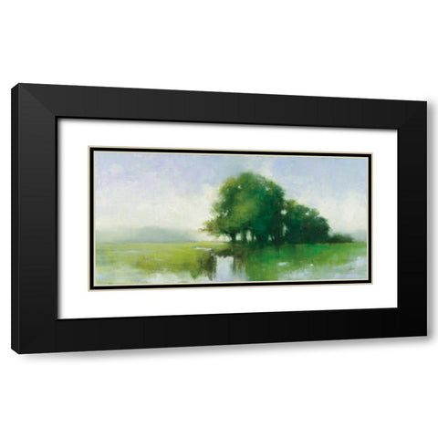 River Romance Black Modern Wood Framed Art Print with Double Matting by Purinton, Julia
