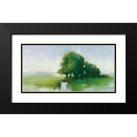 River Romance Black Modern Wood Framed Art Print with Double Matting by Purinton, Julia