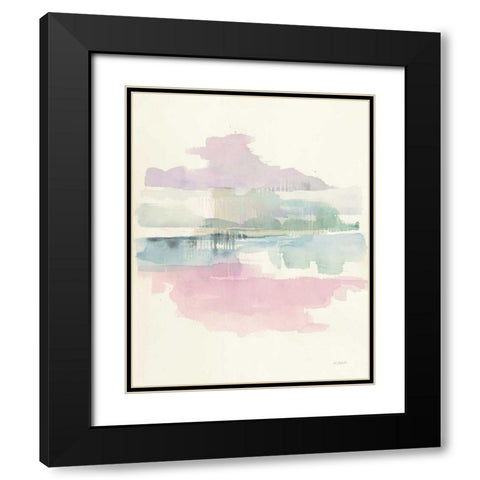 Lifting Fog Black Modern Wood Framed Art Print with Double Matting by Schick, Mike