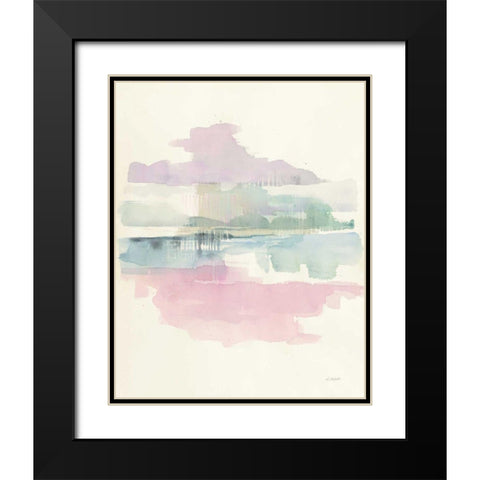 Lifting Fog Black Modern Wood Framed Art Print with Double Matting by Schick, Mike