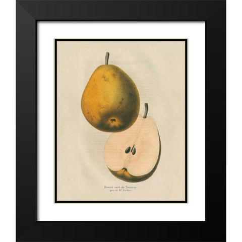Tournay v2 Black Modern Wood Framed Art Print with Double Matting by Wild Apple Portfolio