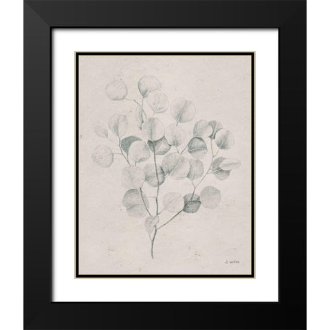 Soft Summer Sketches II Black Modern Wood Framed Art Print with Double Matting by Wiens, James