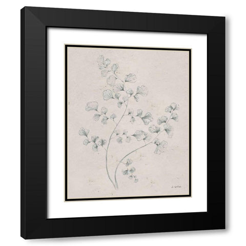 Soft Summer Sketches IV Black Modern Wood Framed Art Print with Double Matting by Wiens, James