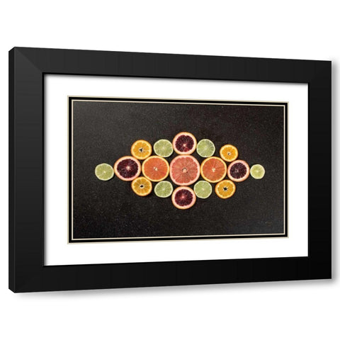 Citrus Drama III Black Modern Wood Framed Art Print with Double Matting by Bradley, Felicity