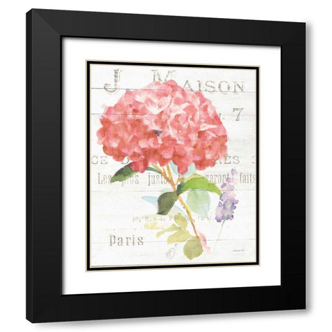 Maison des Fleurs VI Black Modern Wood Framed Art Print with Double Matting by Nai, Danhui