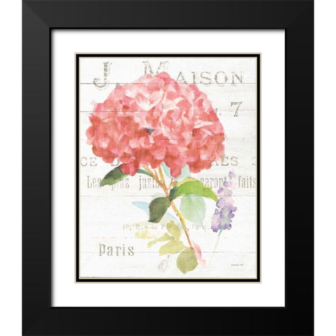 Maison des Fleurs VI Black Modern Wood Framed Art Print with Double Matting by Nai, Danhui