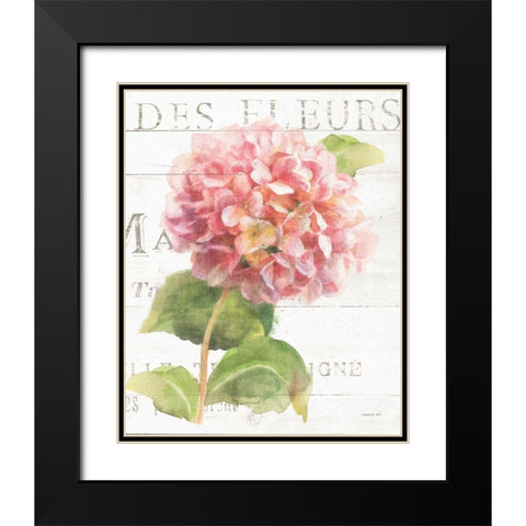 Maison des Fleurs VII Black Modern Wood Framed Art Print with Double Matting by Nai, Danhui