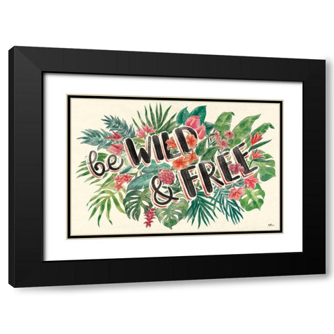 Jungle Vibes VI Black Modern Wood Framed Art Print with Double Matting by Penner, Janelle