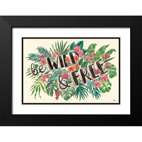 Jungle Vibes VI Black Modern Wood Framed Art Print with Double Matting by Penner, Janelle