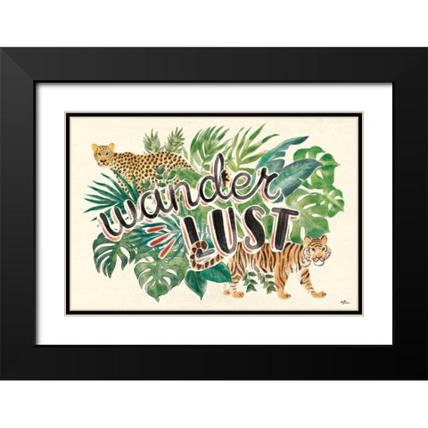 Jungle Vibes VII Black Modern Wood Framed Art Print with Double Matting by Penner, Janelle