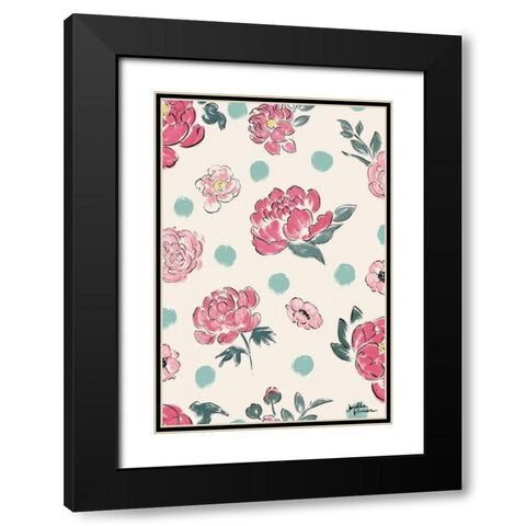 Live in Bloom Step 02A Black Modern Wood Framed Art Print with Double Matting by Penner, Janelle