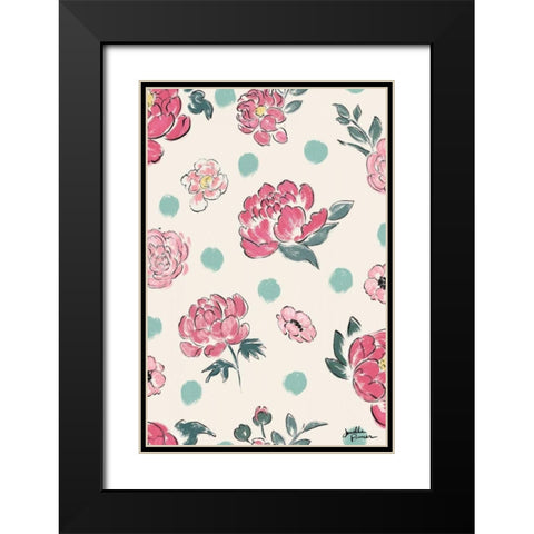Live in Bloom Step 02A Black Modern Wood Framed Art Print with Double Matting by Penner, Janelle