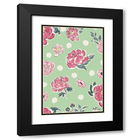 Live in Bloom Step 02B Black Modern Wood Framed Art Print with Double Matting by Penner, Janelle