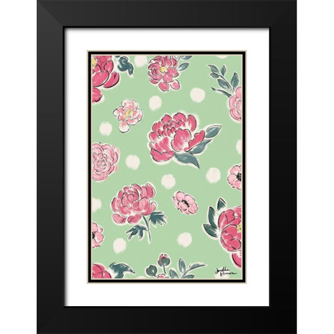 Live in Bloom Step 02B Black Modern Wood Framed Art Print with Double Matting by Penner, Janelle