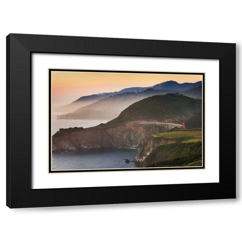 Big Sur I Black Modern Wood Framed Art Print with Double Matting by Majchrowicz, Alan