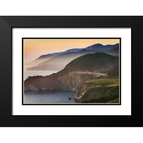 Big Sur I Black Modern Wood Framed Art Print with Double Matting by Majchrowicz, Alan