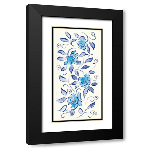 Peacock Garden X Black Modern Wood Framed Art Print with Double Matting by Thomas, Miranda