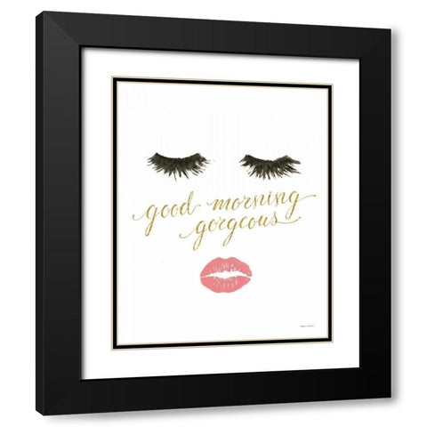 Wake Up and Make Up VIII Black Modern Wood Framed Art Print with Double Matting by Fabiano, Marco