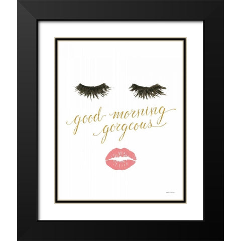 Wake Up and Make Up VIII Black Modern Wood Framed Art Print with Double Matting by Fabiano, Marco