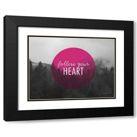 Bold Adventures II v2 Black Modern Wood Framed Art Print with Double Matting by Marshall, Laura
