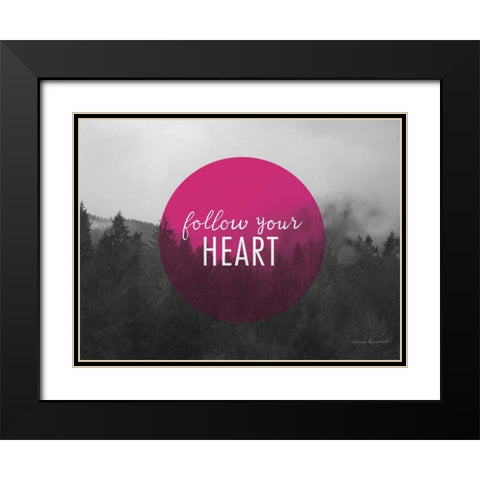 Bold Adventures II v2 Black Modern Wood Framed Art Print with Double Matting by Marshall, Laura