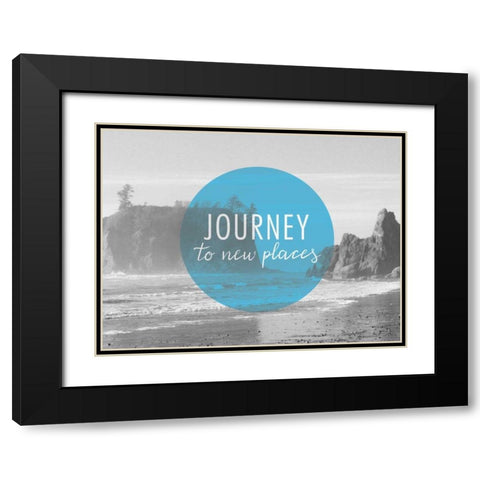 Bold Adventures V v2 Black Modern Wood Framed Art Print with Double Matting by Marshall, Laura