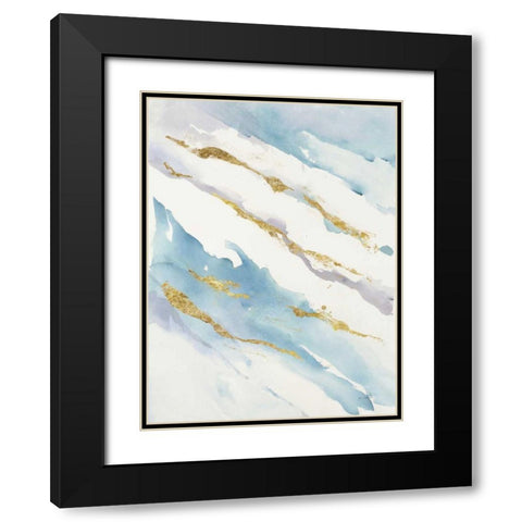 Drift v2 Black Modern Wood Framed Art Print with Double Matting by Schick, Mike