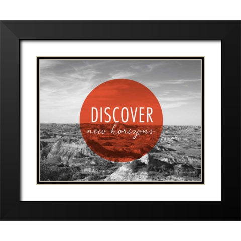 Discover New Horizons v2 Black Modern Wood Framed Art Print with Double Matting by Marshall, Laura