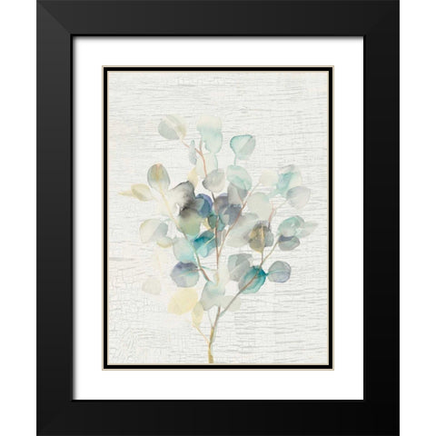 Eucalyptus III Vintage Black Modern Wood Framed Art Print with Double Matting by Nai, Danhui