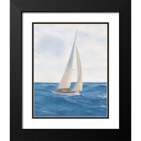 A Day at Sea I Black Modern Wood Framed Art Print with Double Matting by Wiens, James