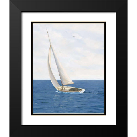 A Day at Sea II Black Modern Wood Framed Art Print with Double Matting by Wiens, James