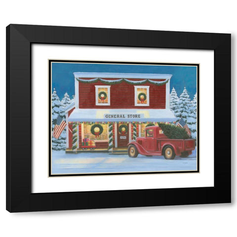 Holiday Moments I Black Modern Wood Framed Art Print with Double Matting by Wiens, James