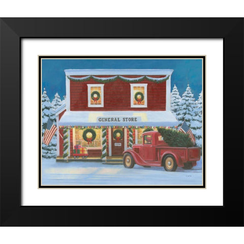 Holiday Moments I Black Modern Wood Framed Art Print with Double Matting by Wiens, James