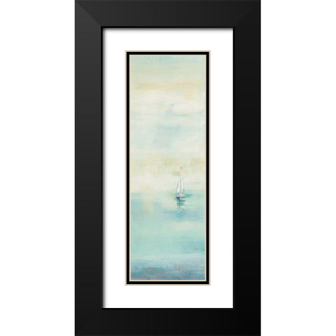 Early Morning Sea I Black Modern Wood Framed Art Print with Double Matting by Vassileva, Silvia