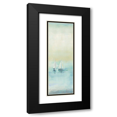 Early Morning Sea II Black Modern Wood Framed Art Print with Double Matting by Vassileva, Silvia