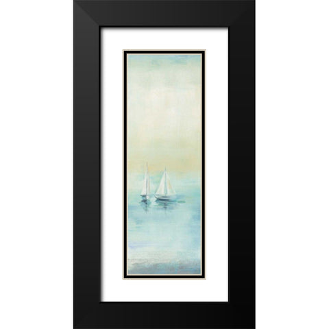 Early Morning Sea II Black Modern Wood Framed Art Print with Double Matting by Vassileva, Silvia