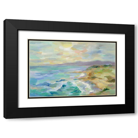 Dunes by the Sea Black Modern Wood Framed Art Print with Double Matting by Vassileva, Silvia