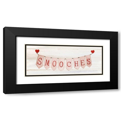 Rustic Valentine Banner III Black Modern Wood Framed Art Print with Double Matting by McKenna, Kathleen Parr