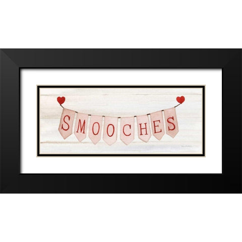 Rustic Valentine Banner III Black Modern Wood Framed Art Print with Double Matting by McKenna, Kathleen Parr